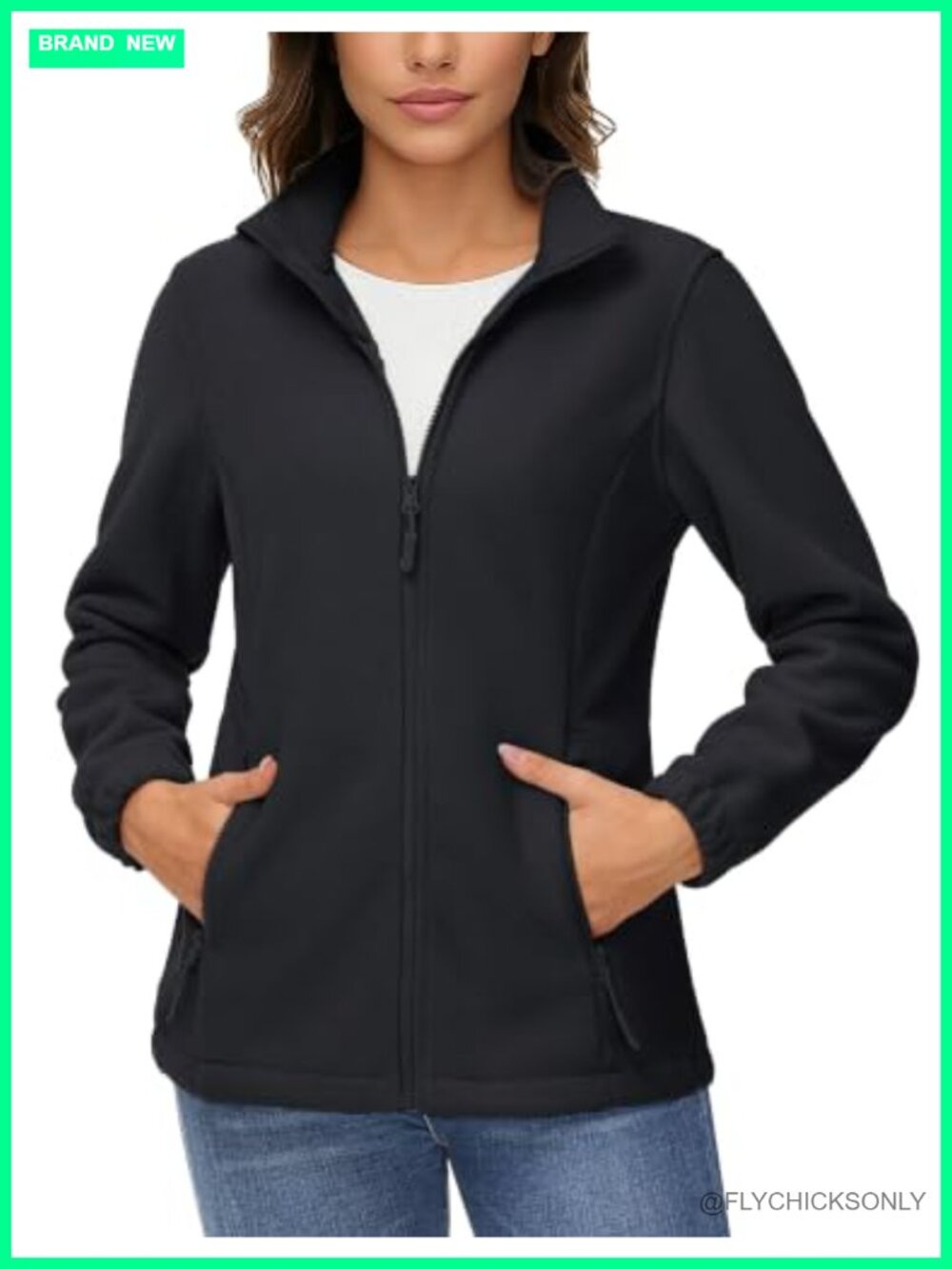 TACVASEN Fleece Jacket Lightweight Soft Full Zip Sweatshirt Casual
